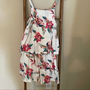 Roxy Small Favorite Song 2 Floral Romper NWT